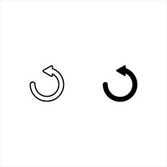 Obraz premium Undo Icon set. Back or Return Illustration on white background