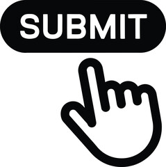 Obraz premium submit button icon, submit button