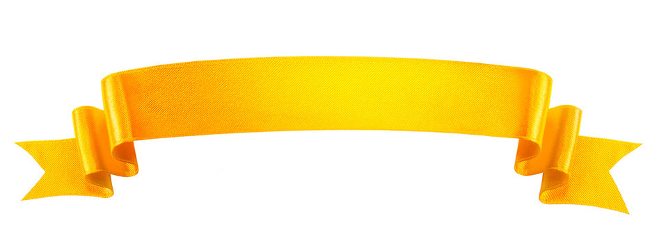 装飾的な金色のリボンのバナー