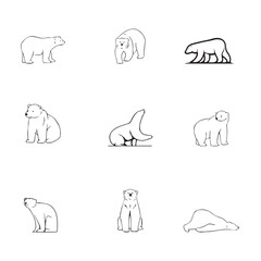 Group bear vector image