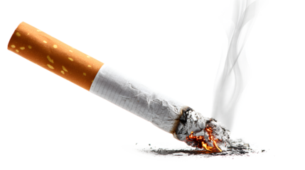 Realistic burning cigarette