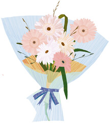 거베라 꽃다발(Pink gerbera daisy flowers)