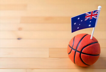 Basketball with Australia Flags – Sports Diplomacy and Unity