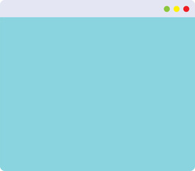 Blank browser window design.