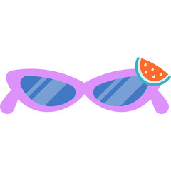 Fototapeta premium Summer Shape Sunglasses Illustration