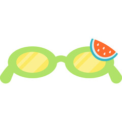 Summer Shape Sunglasses Illustration