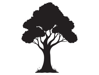 Fototapeta premium SIMPLE TREE SILHOUETTE