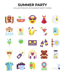 Summer Party. Collection of 25 Summer Party Icons