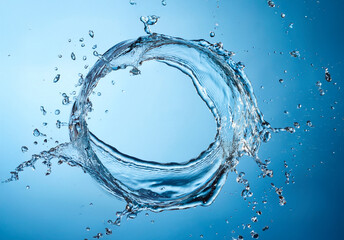 水飛沫でできた輪