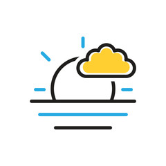 Multi color icon for morning