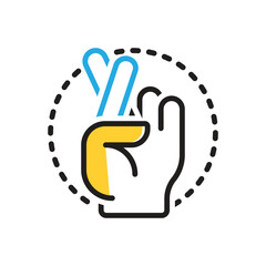 Multi color icon for swear