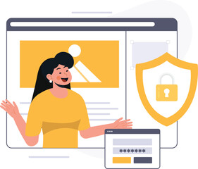 Web site online security concept