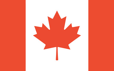 Digital Illustration of the Canadian Flag A Patriotism Graphic