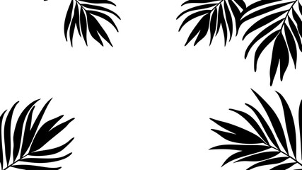 Tropical leaves background design summer concept