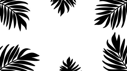 Tropical leaves background design summer concept