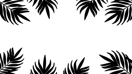 Tropical leaves background design summer concept