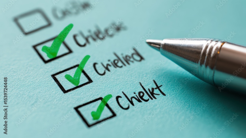 Poster Ensure Effective Password Hygiene Checklist With Checked Items Promoting Online Security Practices and Awareness for Users at Home or Work