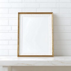 Frame Mockup. Living Room Poster on Wall. Interior Wall Art Mockup with Cozy Home Background