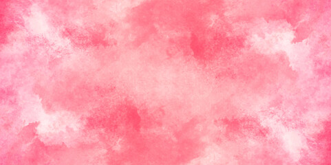 Beautiful watercolor art background. Pink and yellow shades aquarelle painted paper textured stain element for text design, Watercolor texture for cards, flyers, poster, banner background.