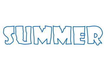 SUMMER - SUMMER Logotype in blue
