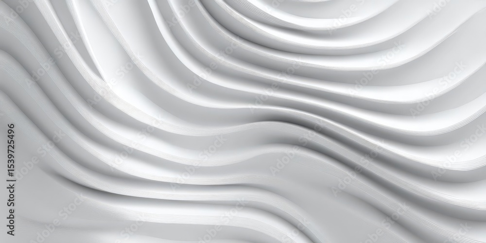 Poster abstract white and grey wave pattern background for modern design
