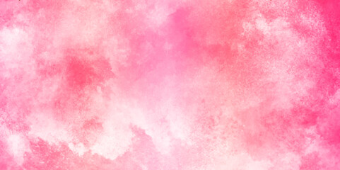 Beautiful watercolor art background. Pink and yellow shades aquarelle painted paper textured stain element for text design, Watercolor texture for cards, flyers, poster, banner background.