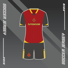 Football Jersey Design with a mix of modern patterns