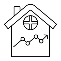 Mortgage outline icon