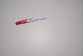 Pregnancy Test on White Background