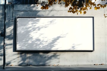 Blank Billboard on the Wall in Urban Setting: High-Impact Outdoor Display for Bold Brand Messaging