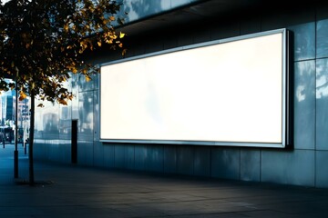 Blank Billboard on the Wall in Urban Setting: High-Impact Outdoor Display for Bold Brand Messaging
