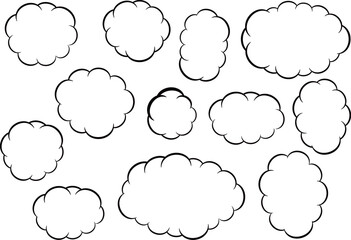 モコモコのフキダシ