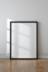 Poster Frame Mockup.Modern Living Room Wall Art Display.
