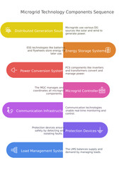 Workflow of a Renewable energy and Microgrid Components, light theme