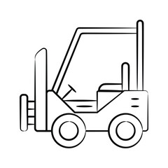 Check this our premium doodle style icon of warehouse forklift
