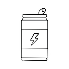 Ready to use hand drawn style icon of energy drink