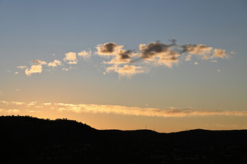 Montagne au lever du jour en Namibie