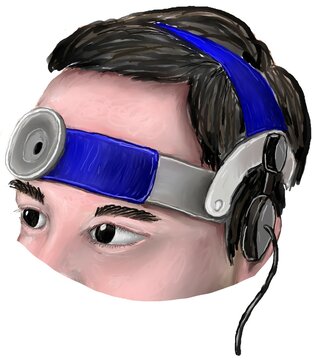 the position of head banding in TCD examination