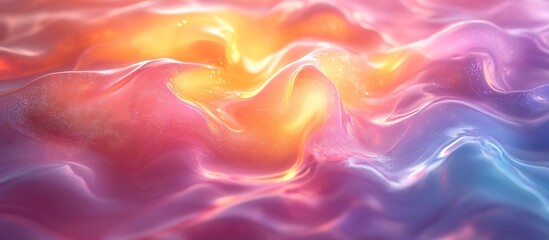 Obraz premium Abstract colorful liquid swirls glowing texture background