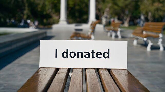 Minimalistic White Placard with Contrasting Black Text Emphasizing Community Commitment and Altruistic Spirit