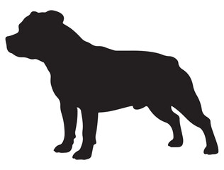 STAFFORDSHIRE DOG SILHOUETTE