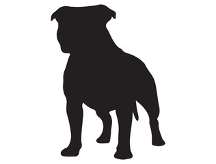 STAFFORDSHIRE DOG SILHOUETTE