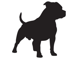 STAFFORDSHIRE DOG SILHOUETTE