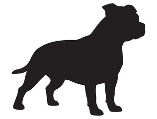 STAFFORDSHIRE DOG SILHOUETTE