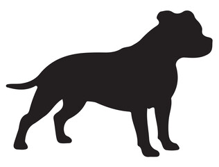 STAFFORDSHIRE DOG SILHOUETTE
