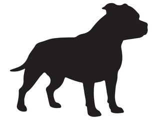 STAFFORDSHIRE DOG SILHOUETTE