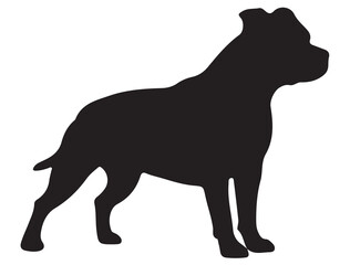 STAFFORDSHIRE DOG SILHOUETTE