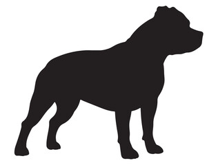 STAFFORDSHIRE DOG SILHOUETTE