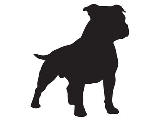 STAFFORDSHIRE DOG SILHOUETTE