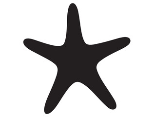 Obraz premium STAR FISH SILHOUETTE